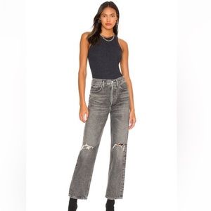 AGOLDE 90's Mid Rise Loose in Outline